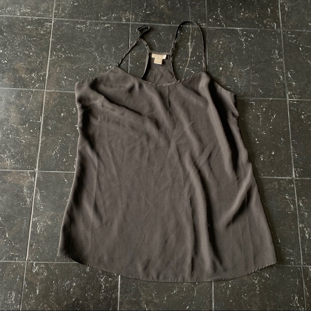 Sheer Black J. Crew Business Tank Size 2